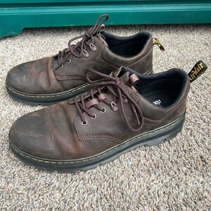Dr. Martens Men's Brown Leather Reeder Utility Shoes, size 14